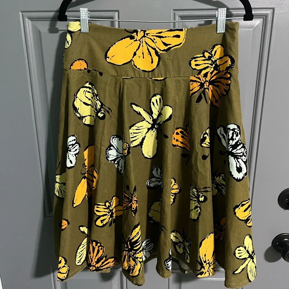 Floral A-Line Skirt